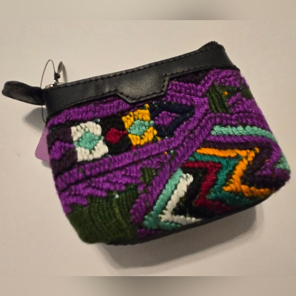 Embroidered Colorful Mini Coin  Pouch - Picture 2 of 5